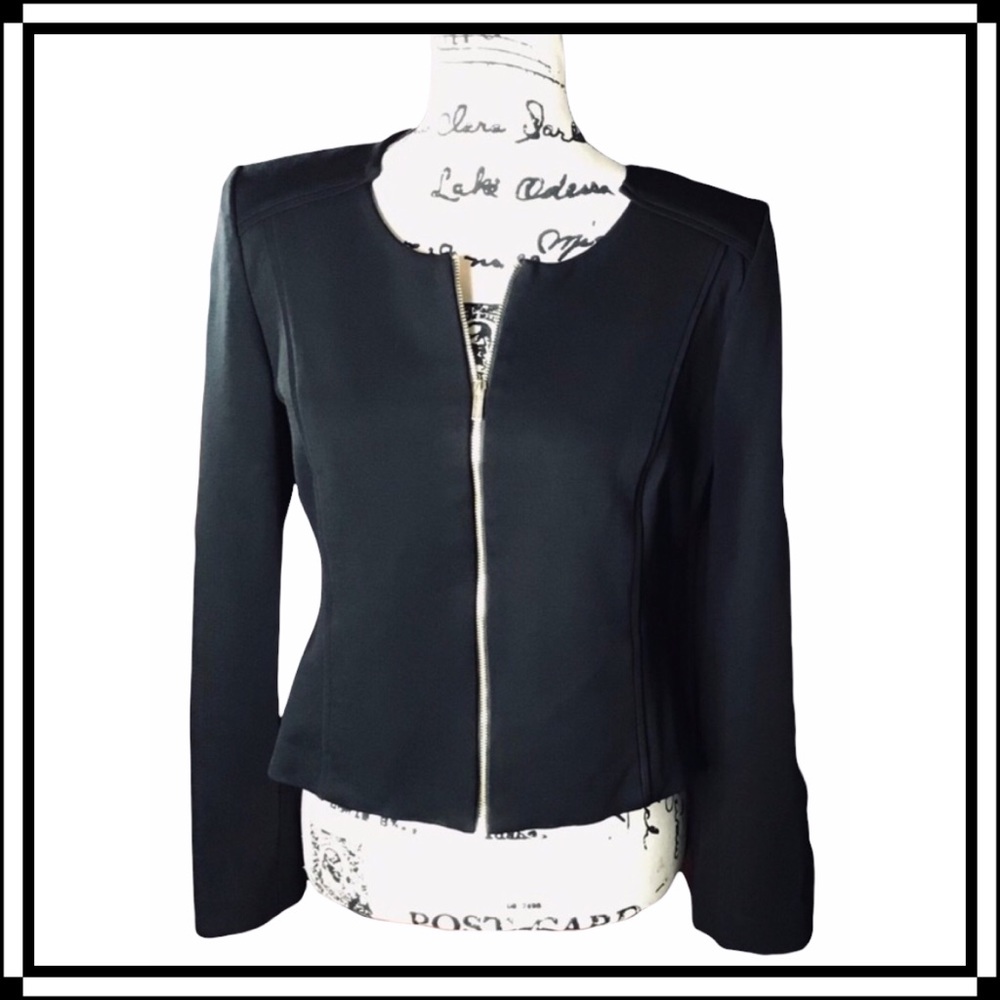Calvin Klein Zip Front Suit Jacket 4